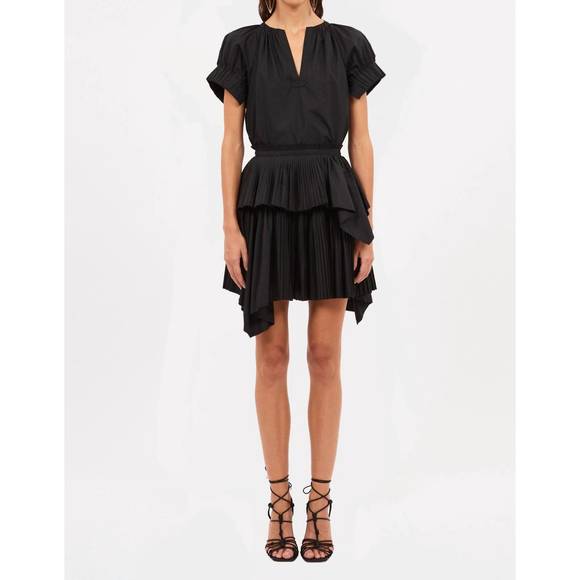 NEW ULLA JOHNSON juno skirt in noir - Picture 1 of 4